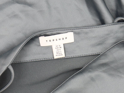 Topshop Women's Blue Slip Dress 10