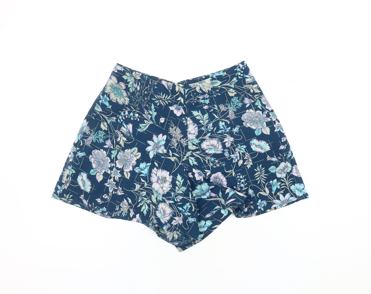 Miss Selfridge Women's Blue Floral Shorts Size 6