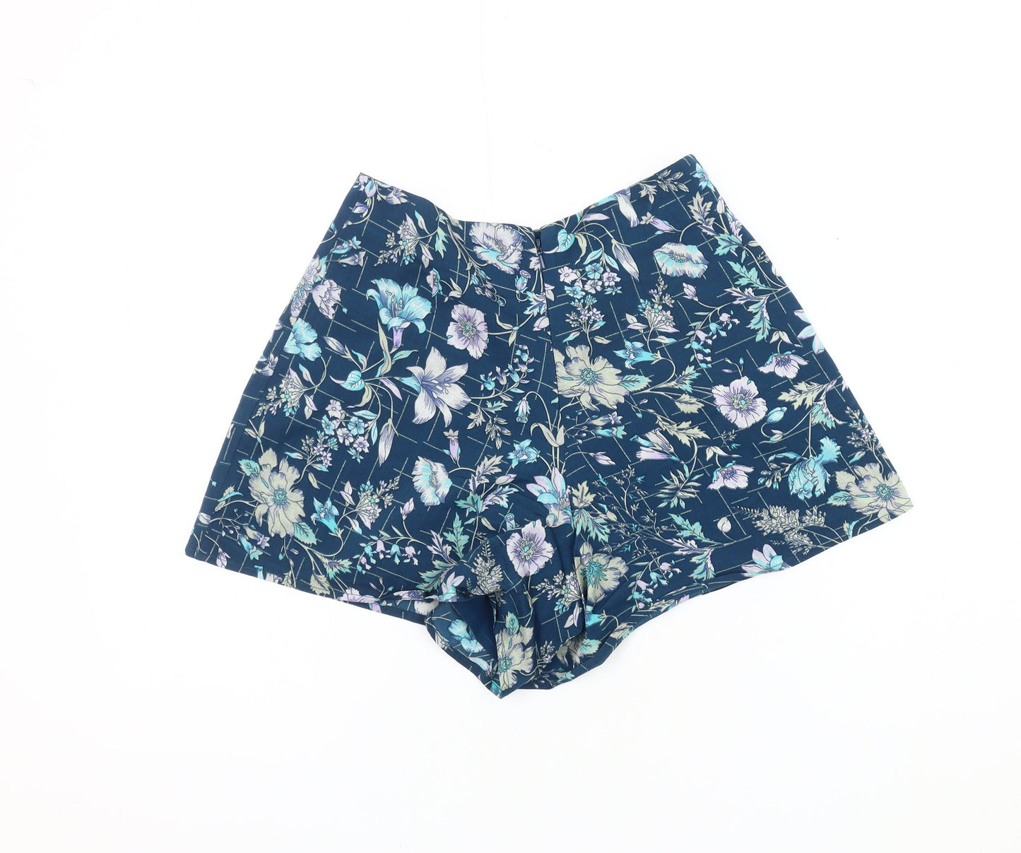 Miss Selfridge Women's Blue Floral Shorts Size 6