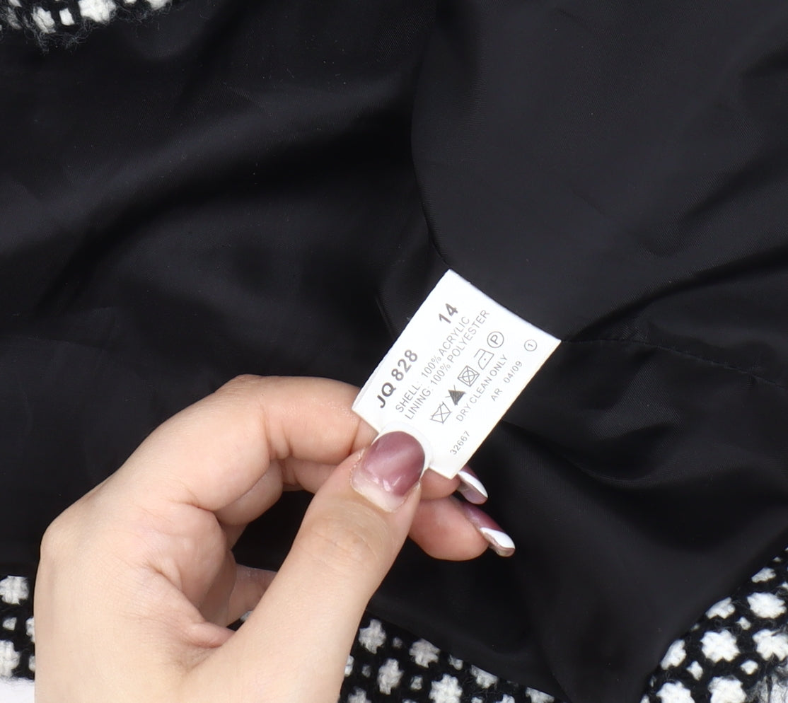 Womens UK Size 14 Joanna Hope Black Basic Jacket