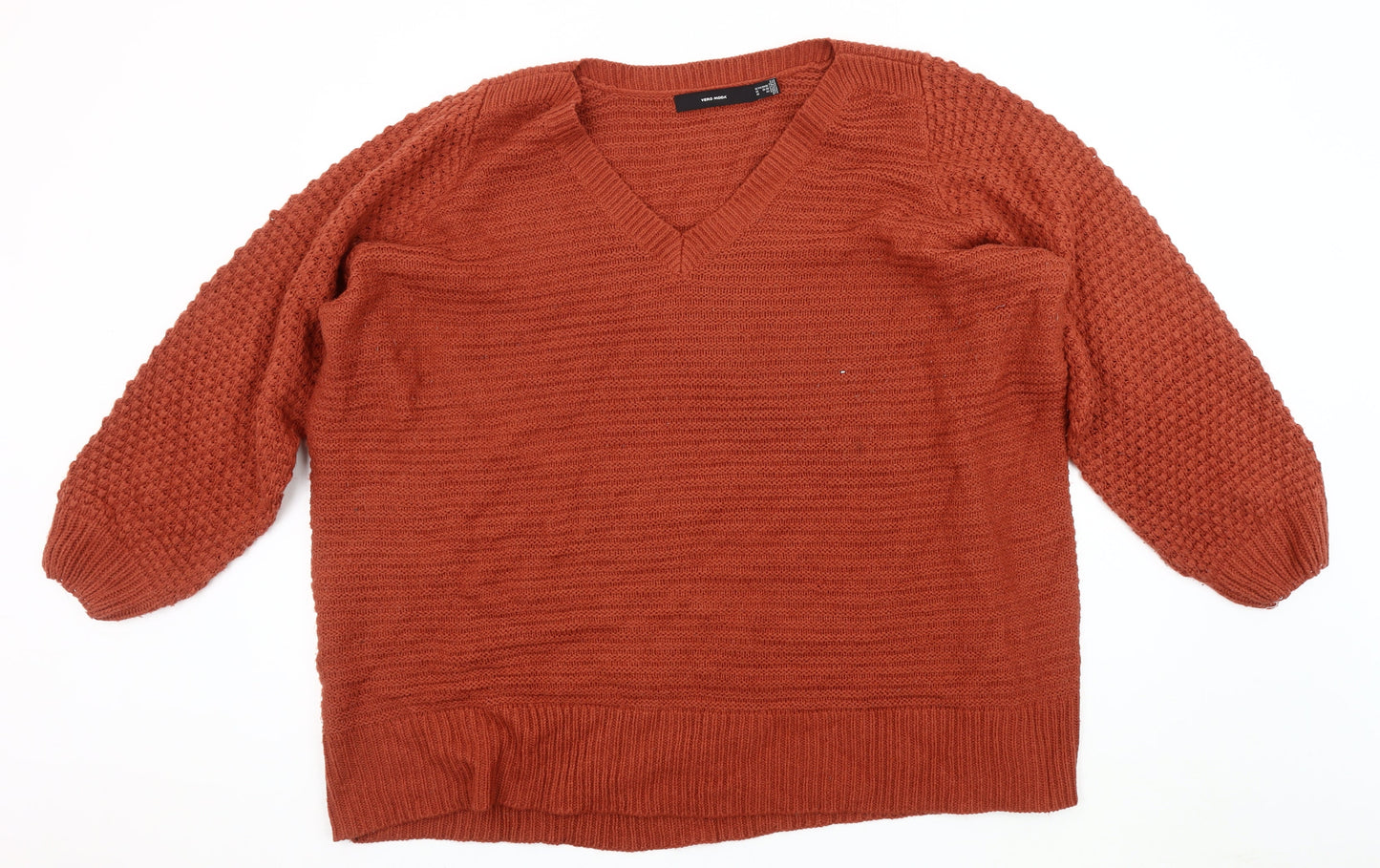 Womens UK Size 26-28 VERO MODA Brown Pullover Jumper