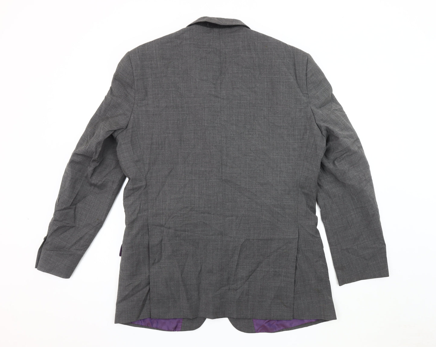 Mens UK Size 40 Brook Taverner Regular Grey Suit Jacket