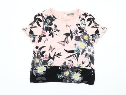 Womens UK Size 14 Oasis Multicoloured Basic T-Shirt