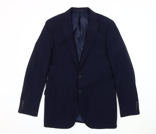 Mens UK Size 38 Marks and Spencer Regular Blue Suit Jacket