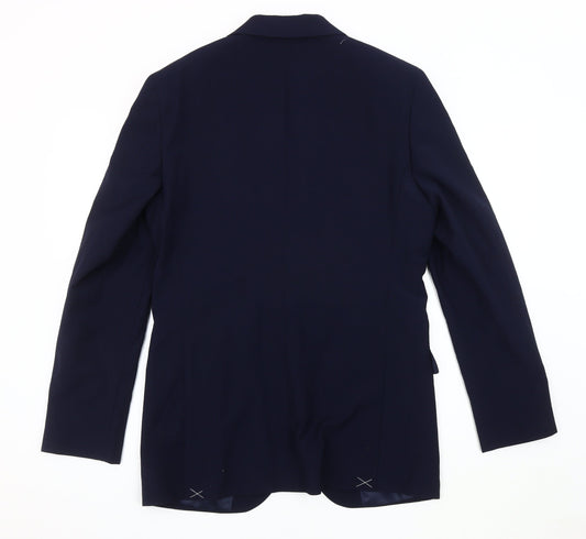 Mens UK Size 38 Marks and Spencer Regular Blue Suit Jacket