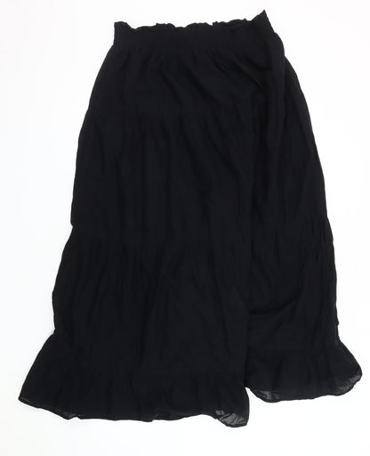 Marks and Spencer Women’s Black Long Peasant Skirt