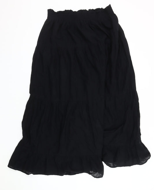 Marks and Spencer Women’s Black Long Peasant Skirt