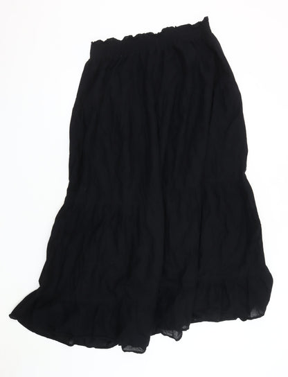Marks and Spencer Women’s Black Long Peasant Skirt