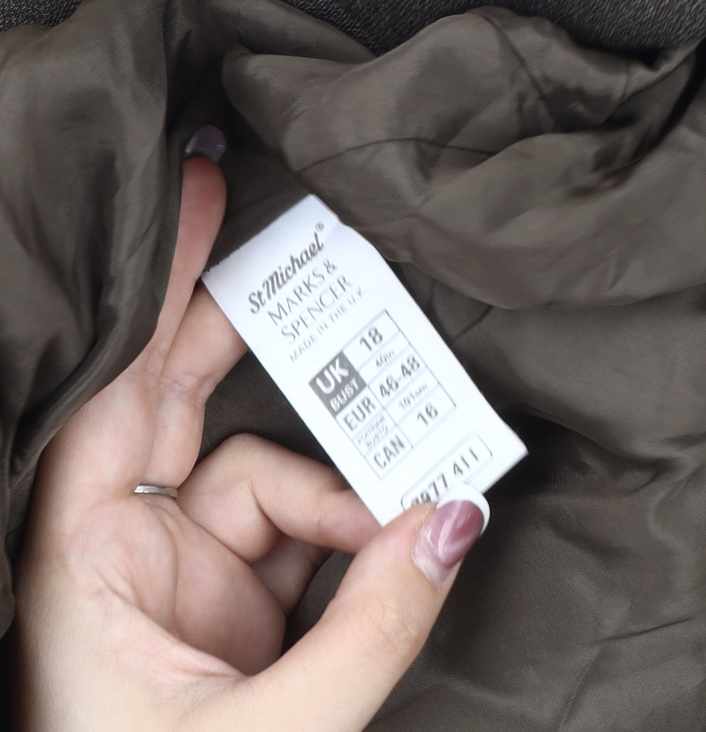 Womens UK Size 18 Marks and Spencer Brown Classic