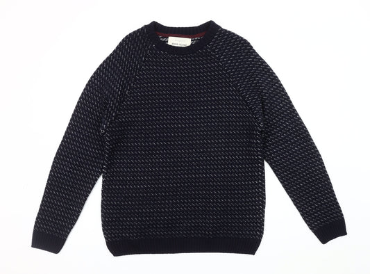 River Island Men's Blue Medium Pullover Jumper
