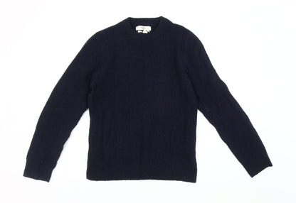 River Island Men's Blue XS Cable-Knit Pullover Jumper