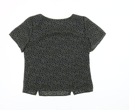 Womens UK Size 12 Roman Originals Black Basic Blouse