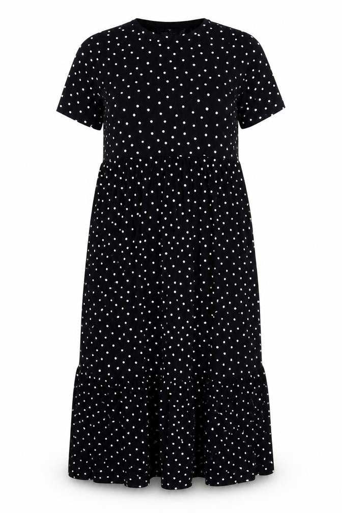 Marks and Spencer Women's Black Midi A-Line Dress