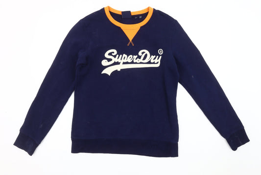 Superdry Women's Blue Sweatshirt, Size 6, Casual Autumn Wear