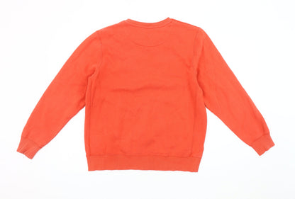 Nike Boys Orange Logo Sweatshirt XL Pullover Casual