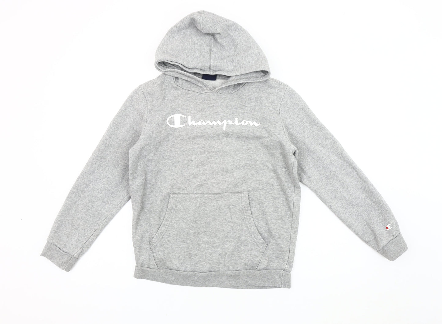 Champion Boys Grey Pullover Hoodie, Age 14, Cotton Blend