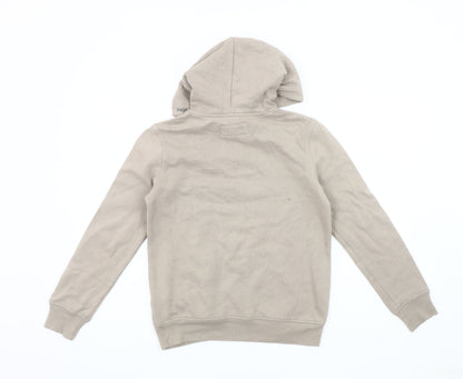 Abercrombie & Fitch Beige Boys Hoodie Size 10 - Logo Graphic Pullover