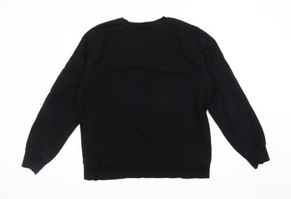 Mens UK Size XL Brave Soul Black Pullover Sweatshirt