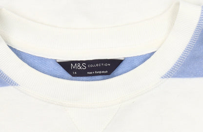 Womens UK Size 14 Marks and Spencer Multicoloured Pullover Sweatshirt