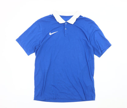 Nike Men's Blue Medium Dri-FIT Polo