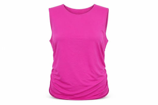 Womens UK Size L C&A Pink Basic Tank