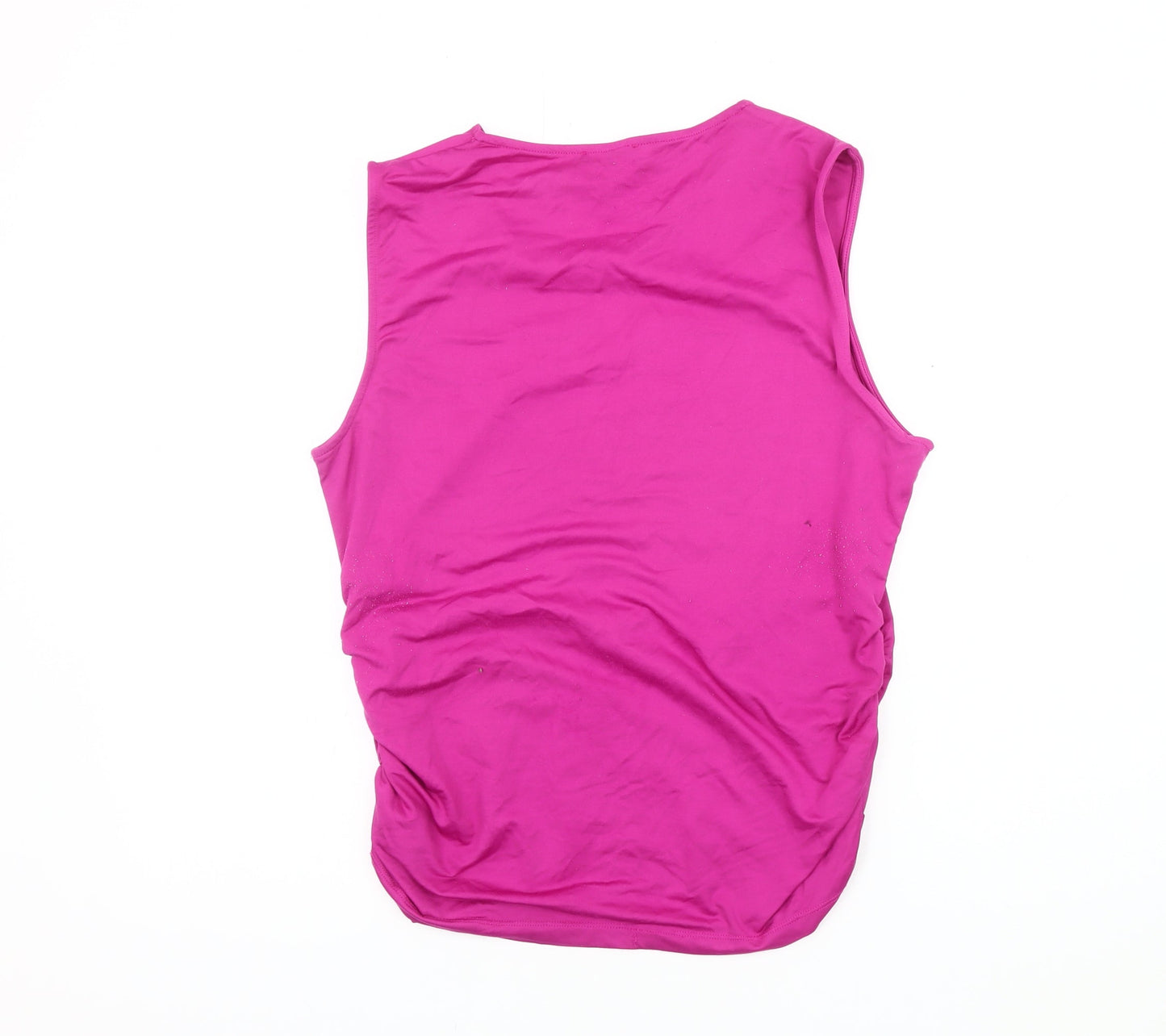 Womens UK Size L C&A Pink Basic Tank
