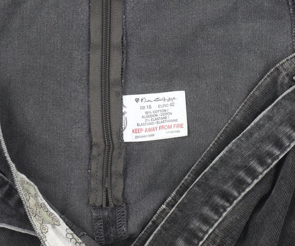 Miss Selfridge Women's Black Pleated Skirt Size 16