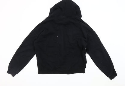 Adidas Women's Black Hoodie, Size 8, Pullover Style