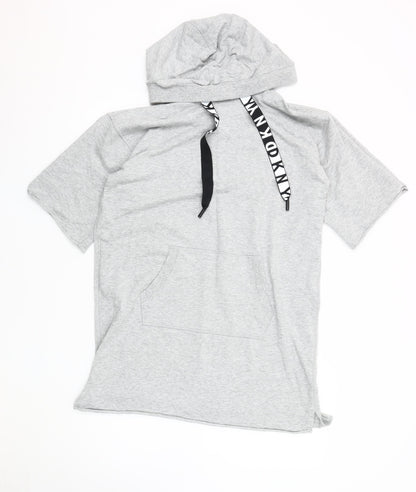 Mens UK Size S DKNY Grey Pullover Hoodie