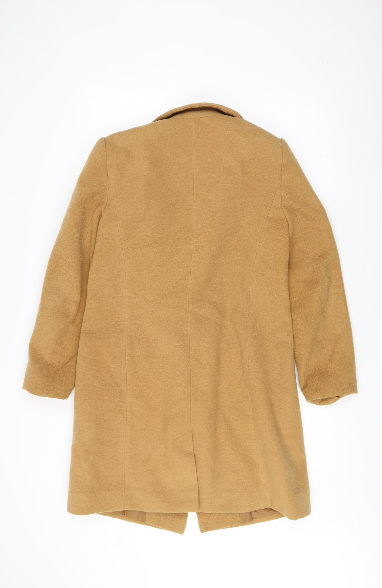 V by Very Women's Beige Size 12 Mid-Length Overcoat