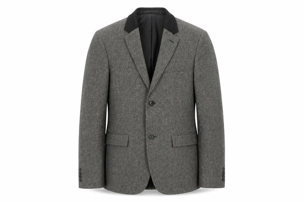 Mens UK Size 36 Topman Regular Grey Suit Jacket