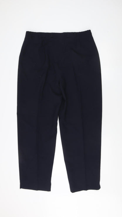 Bonmarché Women's Black Pleated Trousers Size 18