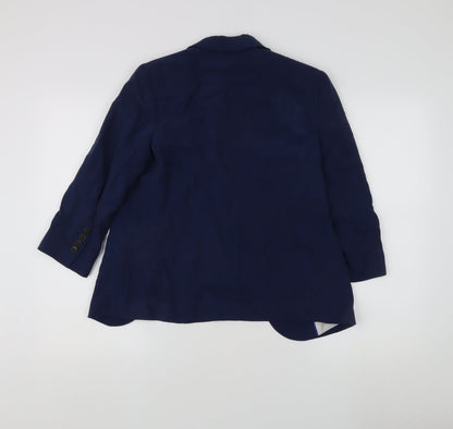 Zara Basic Women's Blue Blazer, Size S, Regular Fit