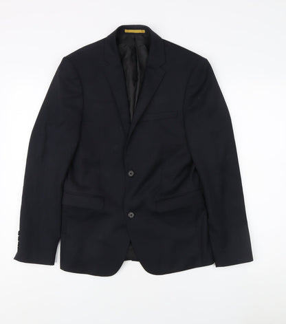 One Six5ive Men's Black Slim Blazer Jacket Size 36 Slim