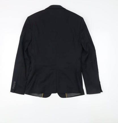 One Six5ive Men's Black Slim Blazer Jacket Size 36 Slim