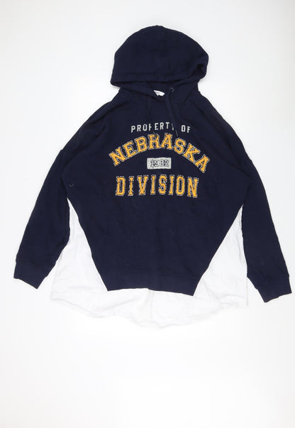 Mens UK Size XL NEXT Blue Pullover Hoodie