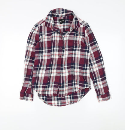 Joe Boxer Women's Multicoloured Plaid Button-Up Shirt M