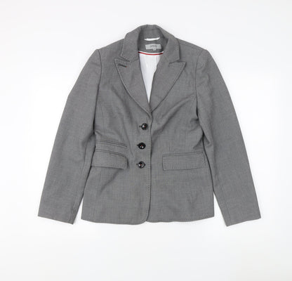 Marks and Spencer Grey Blazer, Women, Size 10, Workwear