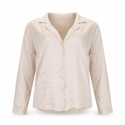 Womens UK Size 8 ASOS Beige Basic Blouse