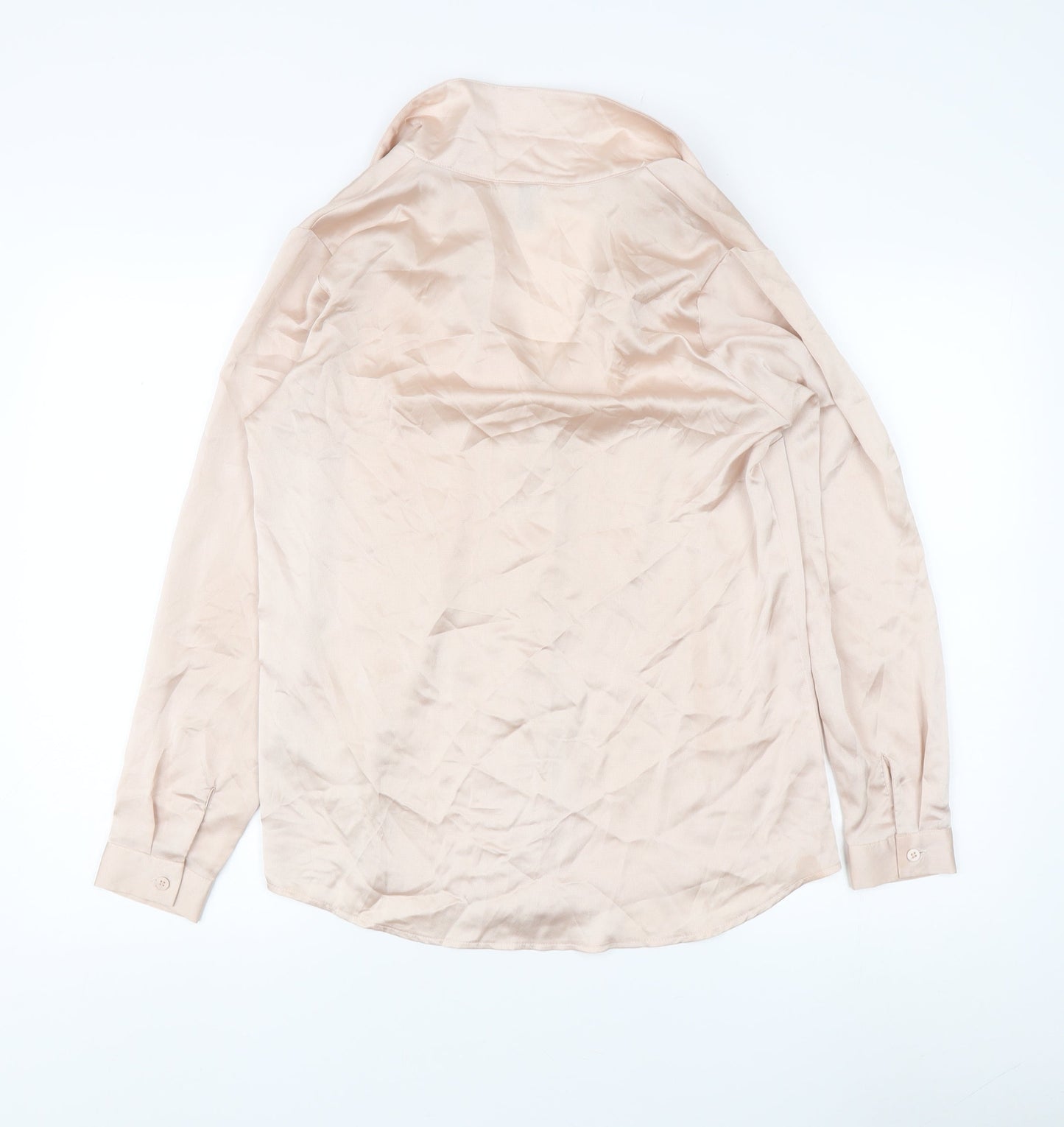 Womens UK Size 8 ASOS Beige Basic Blouse