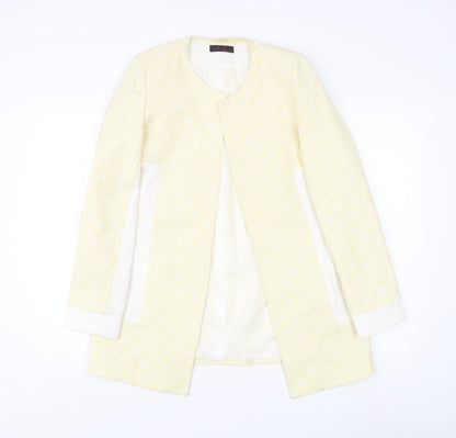Milla Women Ivory Long Jacket Size 8