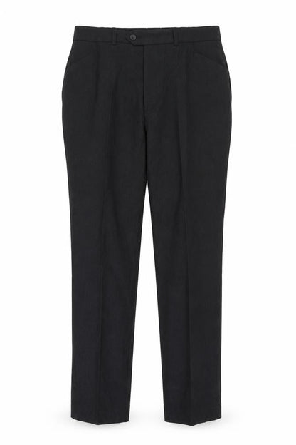 Mens UK Size 40R Linea Regular Fit BusinessCasual Black Trousers