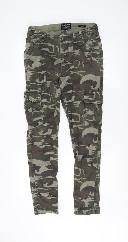 Twisted Soul Men's Green Camo Cargo Jeans Size 30
