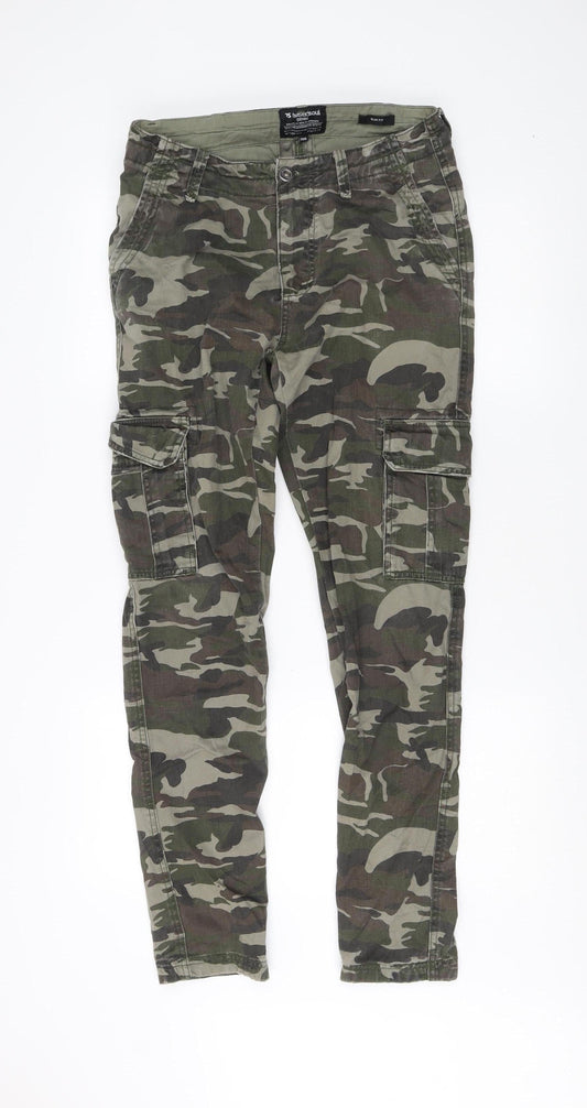 Twisted Soul Men's Green Camo Cargo Jeans Size 30