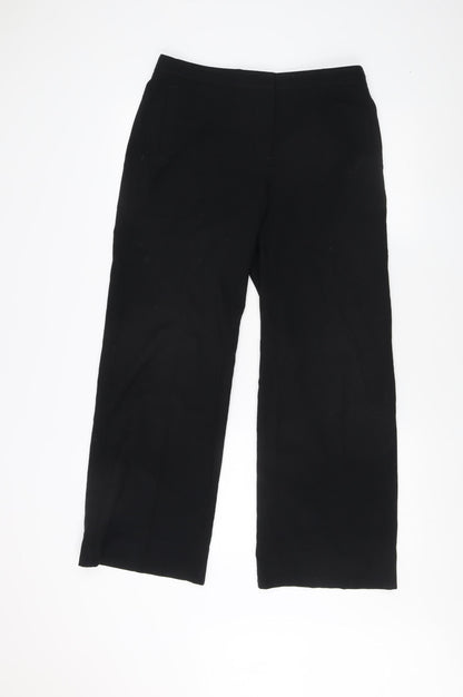 Womens UK Size 12 Marks and Spencer Regular Fit Business Casual Black Trousers
