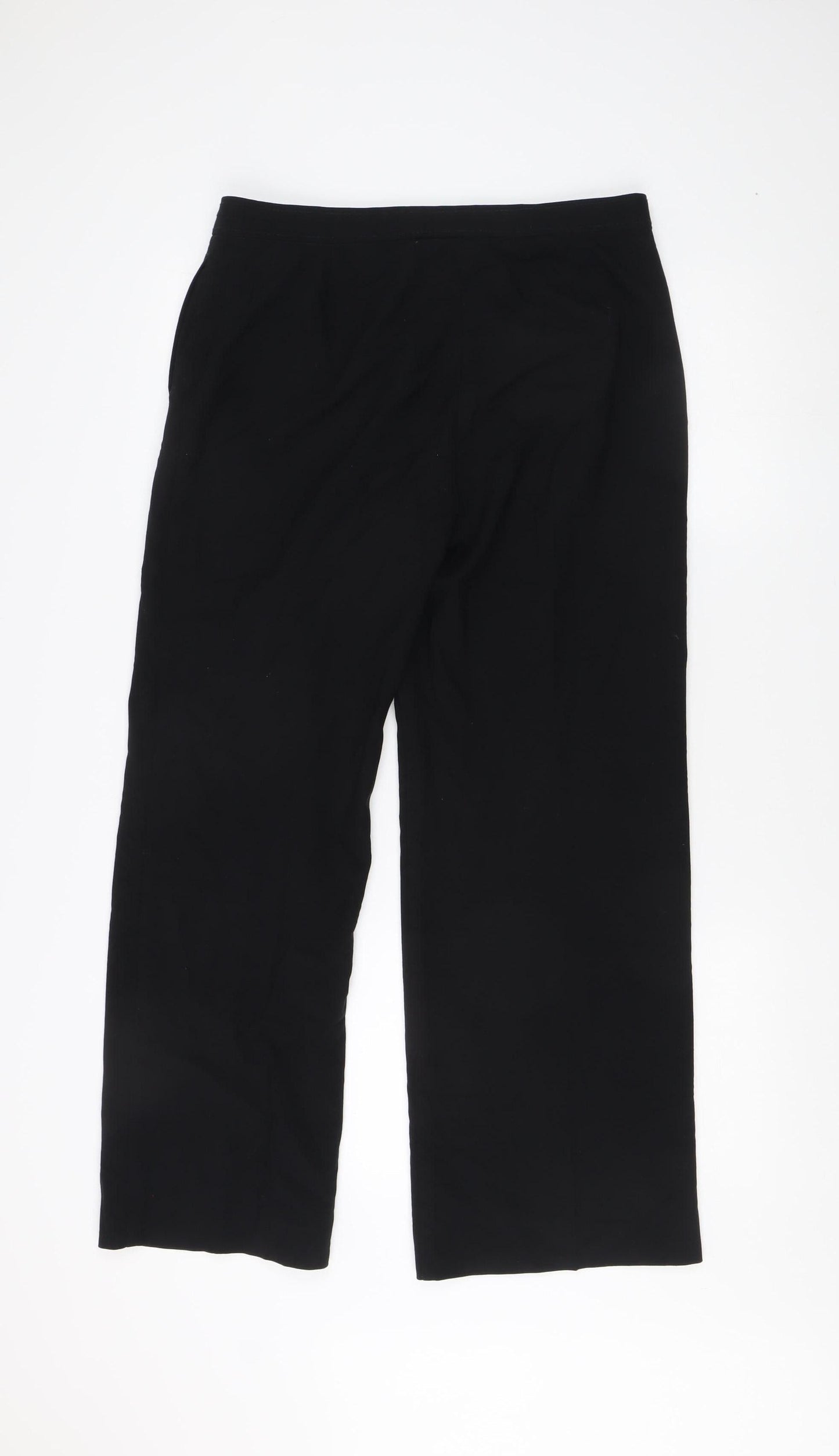Womens UK Size 12 Marks and Spencer Regular Fit Business Casual Black Trousers