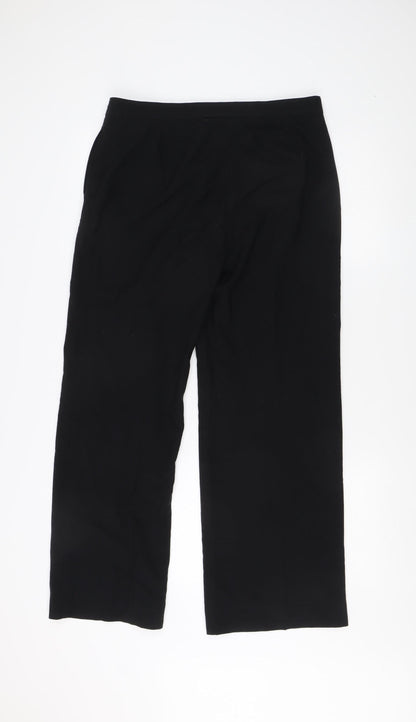 Womens UK Size 12 Marks and Spencer Regular Fit Business Casual Black Trousers