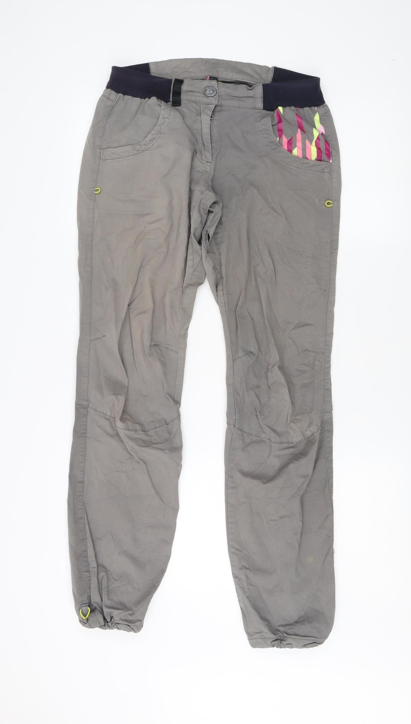 Heart of Stone Grey Women's Trousers, Size 10