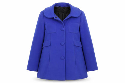 Womens UK Size 14 Marks and Spencer Blue Pea Coat