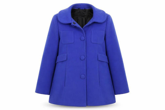 Womens UK Size 14 Marks and Spencer Blue Pea Coat